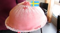 Prinsessakakku, jossa Ruotsin lippu