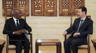 YK:n ja Arabiliiton Syyrian-edustaja Kofi Annan ja Syyrian presidentti Bashar al-Assad.