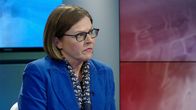 Heidi Hautala speaking on Yle television.