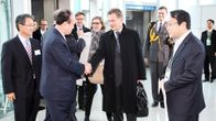 Sauli Niinistö saapui Etelä-Korean Souliin eilen, 25. maaliskuuta 2012, osallistuakseen maailman ydinturvallisuutta käsittelevään kokoukseen. 