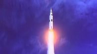 Apollo 11 nousemassa taivaalle 