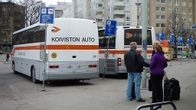 Busseja Lahden linja-autoasemalla