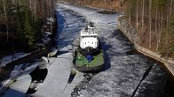 Jäänmurtaja Protector Saimaan kanavassa