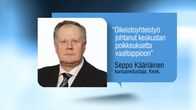 Seppo Kääriäinen lausuu: "Oikeistoyhteistyö johtanut keskustan poikeuksetta vaalitappioon."