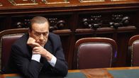 Pääministeri Silvio Berlusconi Italian Parlamentissa.