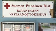 Rovaniemen vastaanottokeskuksen ovikyltti