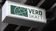 Verotoimiston kyltti.