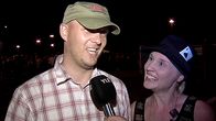 Madonnan konserttitunnelmissa Sami Savo ja Elisa Haukio.