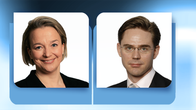 Oikeusministeri Tuija Brax ja valtiovarainministeri Jyrki Katainen.