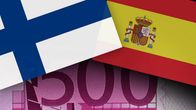 Suomen ja Espanjan lippu