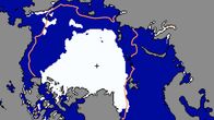 Pohjoinen napajäätikkö yhdeksästoista päivä elokuuta vuonna 2012