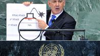 Israelin pääministeri Benjamin Netanjahu puhui YK:n yleiskokouksessa 27. syyskuuta.
