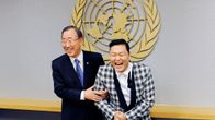 Ban Ki-moon ja Park Jae-Sang tapaavat New Yorkissa.
