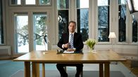 Presidentti Sauli Niinistön uudenvuodenpuheen nauhoitus Mäntyniemessä Helsingissä 31. joulukuuta 2012.