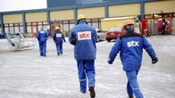 STX:n työntekijöitä Turun telakalla 10. tammikuuta 2013.