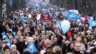 Marssit keräsivät Pariisissa sunnuntaina kymmeniä tuhansia osallistujia. 