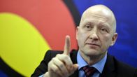 Jarmo Kekäläinen Jokerien tiedotustilaisuudessa.
