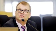 Juha Sipilä Keskustan puoluevaltuuston kokouksessa Seinäjoella.