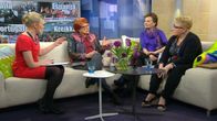 Tarja Cronberg, Anneli Jäätteenmäki ja Sirpa Pietikäinen Aamu-tv:n vieraana.