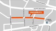 Vaasankatu kävelykaduksi -grafiikka
