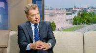 Tasavallan presidentti Sauli Niinistö Ykkösaamussa 1. kesäkuuta 2013.