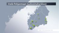 Etelä-Pohjaanmaalla on vireillä 400 tuulivoimalaai.