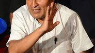 Bolivian presidentti Evo Morales median haastattelema Wienin lentokentällä 3. heinäkuuta 2013.