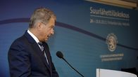 Presidentti Sauli Niinistö puhui suurlähettiläspäivillä Finlandia-talossa Helsingissä 27. elokuuta.