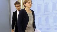 Valtionohjauksesta vastaava ministeri Heidi Hautala tiedotustilaisuudessa Helsingissä 11. lokakuuta.