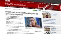 Kuvakaappaus BBC:n nettisivuilta jutusta, joka käsittelee tietomurtoa.