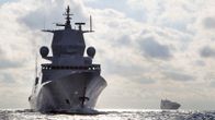 Norjan puolustusvoimien HNoMS Helge Ingstad -sotalaiva.