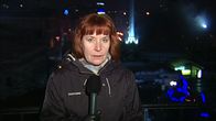 Yle Uutisten kirjeenvaihtaja Marja Manninen Kiovan Maidanin aukiolla helmikuussa 2014.