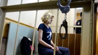 Greenpeace-aktivisti Sini Saarela oikeudessa Pietarissa, Venäjällä 19. marraskuuta 2013.