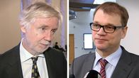 Ulkoministeri Erkki Tuomioja ja keskustan puheenjohtaja Juha Sipilä.