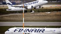 Finnairin koneita Helsinki-Vantaalla.