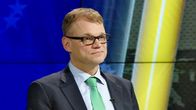 Keskustan puheenjohtaja Juha Sipilä Ylen Puoluepäivien puheenjohtajatentissä 16. toukokuuta Ylen studiolla.