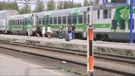 Juna, junamatkustajia, Joensuun rautatieasema 