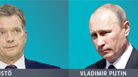 Niinistö ja Putin kuvakollaasissa. 