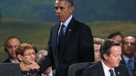 Yhdysvaltain presidentti Barack Obama puhui Nato-kokouksessa perjantaina.