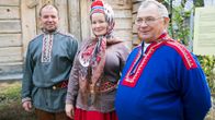 Kolttien luottamusmiesehdokkaat 2014: Veikko Feodoroff (vas.), Tanja Sanila ja Sergei KP Fofonoff.