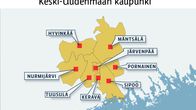 Keski-Uudenmaan kaupunki -grafiikka