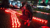 Aidsista muistuttava tapahtuma Berliinissä 30. marraskuuta 2013.