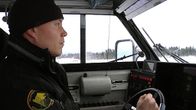 Merivartija partioi ilmatyynyaluksella