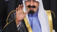 Saudi-Arabian kuningas Abdullah on nostanut oikean kätensä tervehdykseen.