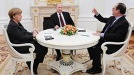 Angela Merkel, Vladimir Putin ja  Francois Hollande tapaavat  Moskovassa.