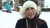 Kiinalainen turisti Napapiirillä