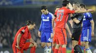 Zlatan Ibrahimovic sai kyseenalaisen punaisen kortin Chelsea vastaan. 