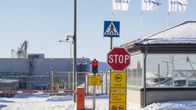 Talvivaaran kaivosalueen pääportti.