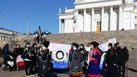 Musta raito, čáhppes ráidu, Helsinki, mielenosoitus