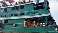 Rohingya-heimon maahanmuuttajia Andamaanien Merellä.